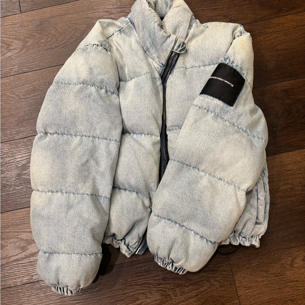Alexander Wang Light Denim Puffer